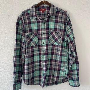 Purple and Teal Flannel